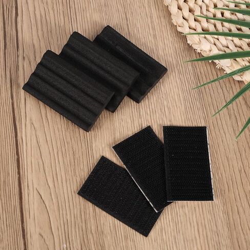 3pcs Ripple Texture Foam Fly Patch, Black Fly Fishing Rippled Foam with Hook Loop Sticker Light Weight Foams Vest Fishing Tackle Tools Accessories for Vest in Saudi Arabia