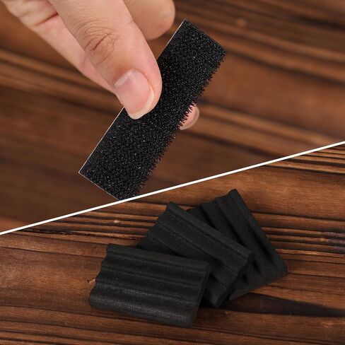 3pcs Ripple Texture Foam Fly Patch, Black Fly Fishing Rippled Foam with Hook Loop Sticker Light Weight Foams Vest Fishing Tackle Tools Accessories for Vest in Saudi Arabia