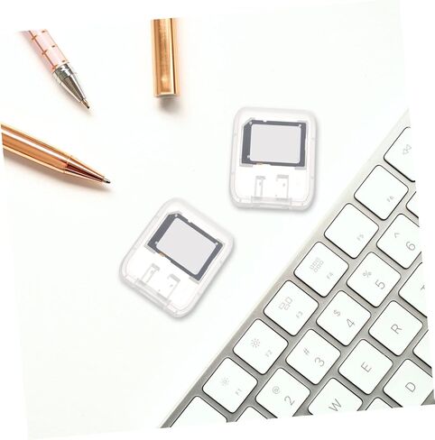 Healifty 24pcs Transparent and Card Storage Organizer Case Portable Small Memory Card Holder with Lid Protective Box for Secure Storage and Easy Access in Saudi Arabia