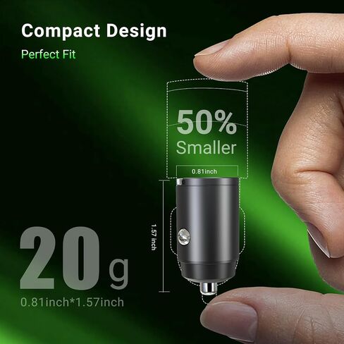 CMARS 65W+60W Cigarette Lighter Adapter,for iPhone 16 car Charger USB C/A,Fast Charging for iPhone,Car Phone Charger Dual Port for iPhone 16/15/14/13/12 Series and Samsung/Other Android Devices Black in Kuwait