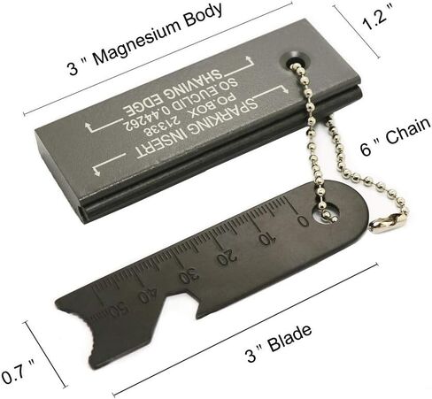 Magnesium Flint Fire Starter, Survival Fire Blocks with Striker for Camping/Hiking/Emergency in Saudi Arabia