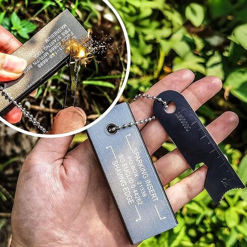 Magnesium Flint Fire Starter, Survival Fire Blocks with Striker for Camping/Hiking/Emergency in Saudi Arabia