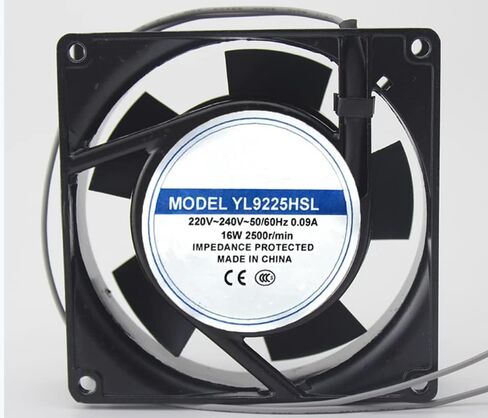 لـ YL9225HSL 220/240V 0.09A 16W 92X92X25MM 2 -WIRE مروحة تبريد in Saudi Arabia