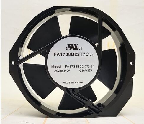 for FA1738B22T7C-31 220/240V 0.16/0.17A 35.2/40.8W 2800/3200RPM 230/284CFM 50/52DB 172X150X38MM Cooling Fan in Saudi Arabia