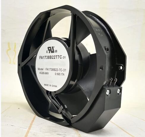 for FA1738B22T7C-31 220/240V 0.16/0.17A 35.2/40.8W 2800/3200RPM 230/284CFM 50/52DB 172X150X38MM Cooling Fan in Saudi Arabia