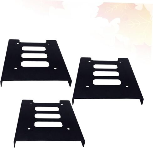 Coheali 3pcs صينية محرك الأقراص الصلبة إلى قوس تصاعد SSD لسطح المكتب والكمبيوتر المحمول تبديد الحرارة المتين متوافق مع SATA II III الأسود in Saudi Arabia
