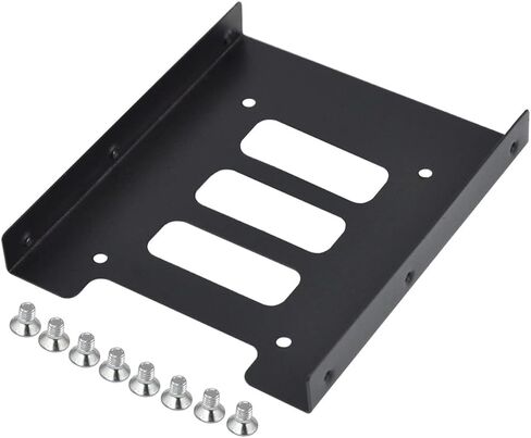 Coheali 3pcs صينية محرك الأقراص الصلبة إلى قوس تصاعد SSD لسطح المكتب والكمبيوتر المحمول تبديد الحرارة المتين متوافق مع SATA II III الأسود in Saudi Arabia