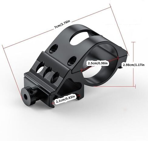 Flashlight Tube Clamps Alloys Flashlight Tube Clamps Sight Brackets 25.4mm Outdoor Shock Absorption Holder Sight Base in Saudi Arabia