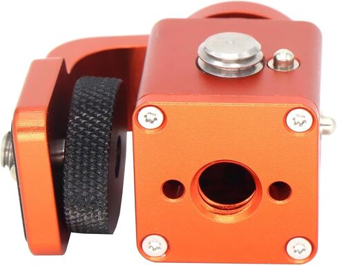 Rotating Pan Tilt Bracket Monitor Bracket, Adjustable Back and Forth Tripod Mount Ball Head DSLR Camera Arca Swiss Compatible with Locating Pins 3/8" 1/4" Fixed Screws (RED) in Saudi Arabia