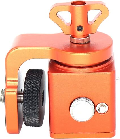Rotating Pan Tilt Bracket Monitor Bracket, Adjustable Back and Forth Tripod Mount Ball Head DSLR Camera Arca Swiss Compatible with Locating Pins 3/8" 1/4" Fixed Screws (RED) in Saudi Arabia