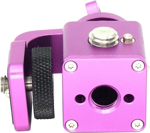 Rotating Pan Tilt Bracket Monitor Bracket, Adjustable Back and Forth Tripod Mount Ball Head DSLR Camera Arca Swiss Compatible with Locating Pins 3/8" 1/4" Fixed Screws (RED) in Saudi Arabia
