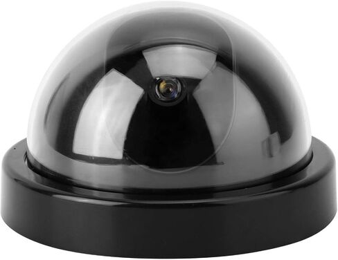 Dioche 4PCS Dome Simulation Dummy Fake Security Camera, Anti-Theft CCTV Surveillance Camera with Flashing LED Light (Black), Fake Camera Lens for Home Retail Dorm and Office in Saudi Arabia