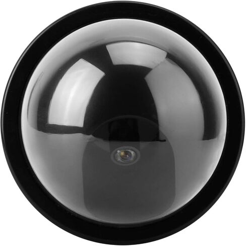 Dioche 4PCS Dome Simulation Dummy Fake Security Camera, Anti-Theft CCTV Surveillance Camera with Flashing LED Light (Black), Fake Camera Lens for Home Retail Dorm and Office in Saudi Arabia