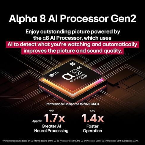 LG 86-Inch Class QNED AI 4K QNED85A Series Smart TV w/AI Picture, AI Sound, HDR10, AI Super Upscaling 4K, Filmmaker Mode, Wow Orchestra, Alexa Built-in (86QNED85AUA, 2025) in Saudi Arabia