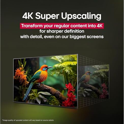 LG 50 "(2025 Model) UHD AI UA75 SMART TV HDR10 Bluetooth A7 AI Processor 4K Gen8 Mode Webos 25 + Wall Mount متوافق مع Alexa (متجدد) in Saudi Arabia