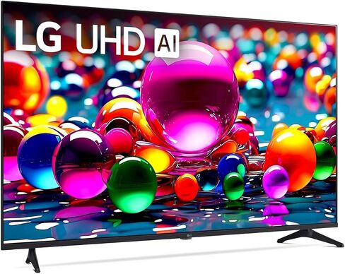 LG 50 "(2025 Model) UHD AI UA75 SMART TV HDR10 Bluetooth A7 AI Processor 4K Gen8 Mode Webos 25 + Wall Mount متوافق مع Alexa (متجدد) in Saudi Arabia