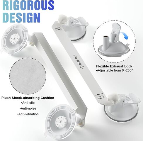 Starlink Mini Car Mount, Starlink Mini Suction Cup Mount for Car Sunroofs & Windows, Secure Mounting Kit with Anti-Shock Pad and Strong Suction Design for Stable Satellite Signal in RV, Boats, Camping in Kuwait