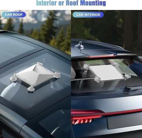 Starlink Mini Car Mount, Starlink Mini Suction Cup Mount for Car Sunroofs & Windows, Secure Mounting Kit with Anti-Shock Pad and Strong Suction Design for Stable Satellite Signal in RV, Boats, Camping in Kuwait