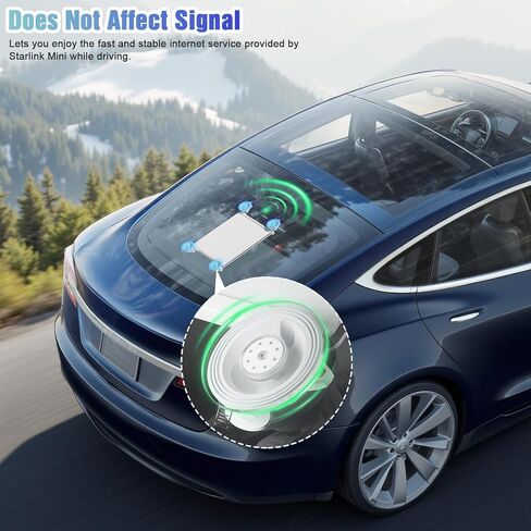 Starlink Mini Car Mount, Starlink Mini Suction Cup Mount for Car Sunroofs & Windows, Secure Mounting Kit with Anti-Shock Pad and Strong Suction Design for Stable Satellite Signal in RV, Boats, Camping in Kuwait