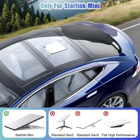 Starlink Mini Car Mount, Starlink Mini Suction Cup Mount for Car Sunroofs & Windows, Secure Mounting Kit with Anti-Shock Pad and Strong Suction Design for Stable Satellite Signal in RV, Boats, Camping in Kuwait