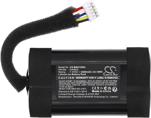 CS Cameron Sino 3400mAh / 25.16WH بديل للبطارية لبانج وولوفسن Beoplay A1 2nd Gen ، C406C2 in Saudi Arabia