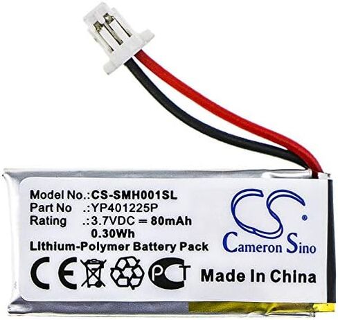 بطارية بديلة 80 مللي أمبير/3.7 فولت لـ Sena YP401225P 10U-AR-01 ، 10U-HR-01 ، SC-HR01 in Kuwait