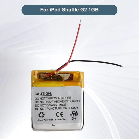 بطارية استبدال 616-0274 لـ iPod Shuffle G2 1GB ، بطارية مشغل G3 MP3 ، 3.7 فولت 100 مللي أمبير في الساعة ، مع مجموعة أدوات الإصلاح in Saudi Arabia