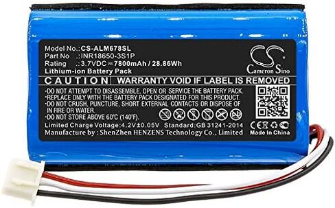 Cameron Sino Battery for Lansing iMW678, iMW678-BLK, iMW678-BLU, IMW789, IMW789-BLG, Lifejacket, LifeJacket XL, LifeJacket XL Rugged, Omni Jacket 7800mAh in Saudi Arabia