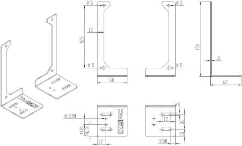 XSPC Universal Radstand V2 ، 140mm in Kuwait