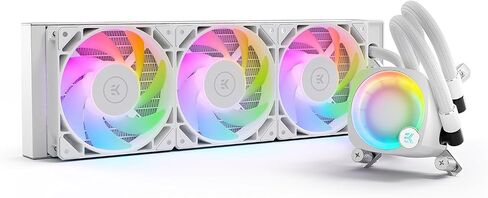 EKWB EK-NUCLEUS AIO CPU CORNER CR360 LUX ، Digital RGB ، White in Saudi Arabia
