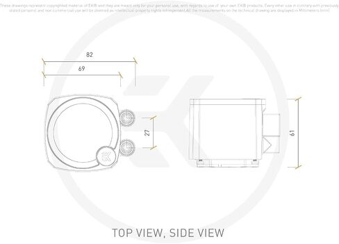 EKWB EK-NUCLEUS AIO CPU CORNER CR360 LUX ، Digital RGB ، White in Saudi Arabia