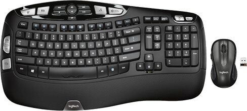 Logitech MK670 Comfort Wave Wireless Wireless Keyboard & Mouse Combo Home Office Attالي النشط حزمة حديثة مع مكبر صوت بلوتوث ميني جام in Saudi Arabia