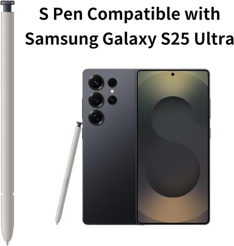 استبدال القلم S25 Ultra S لـ Samsung Galaxy S25 Ultra Pen ، 4096 مستشعر الضغط (الفضة الخفيفة) in Saudi Arabia