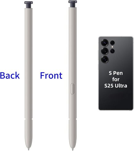 استبدال القلم S25 Ultra S لـ Samsung Galaxy S25 Ultra Pen ، 4096 مستشعر الضغط (الفضة الخفيفة) in Saudi Arabia
