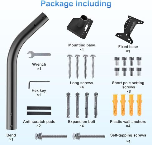 Starlink Gen 3 Mount Roof & Wall Roof Counting Kit For V3 Standard Dish ، Starlink Gen 3 Pole Mount & Pipe Adapter for Star Link Internet Kit ، Star Link 3 Bracket Pilvot onting in Kuwait