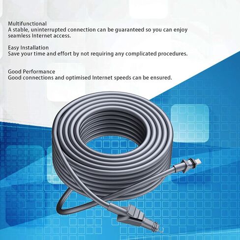 100 Feet Cable Satellite Replacement Cable for High Performance Flat Replacement Extension Cable Ethernet Cable Waterproof in Saudi Arabia