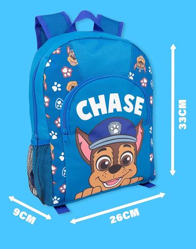 Paw Patrol Boys Backpack | Kids Blue Chase Rucksack | Adjustable Straps Character Schoolbag for School Nursery and Play in Kuwait