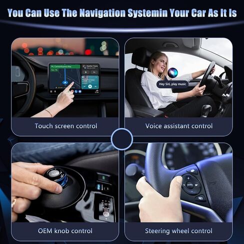 Wireless CarPlay Adapter, 2025 Upgrade Support Netflix/YouTube/TF Card Plug & Play Dongle with Apple Car Play Ai Box Android Auto Wireless Adapter for Cars from 2015&iPhone iOS10+ in Saudi Arabia