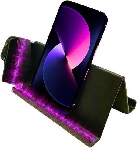 Mobile Phone Stand Holder with Sound Amplification for Phone and Tablet. Mount on Desks, Nightstand, Bed, Kitchen, Bathroom, or Body Parts Like Stomach and Chest. in Kuwait