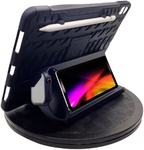 Mobile Phone Stand Holder with Sound Amplification for Phone and Tablet. Mount on Desks, Nightstand, Bed, Kitchen, Bathroom, or Body Parts Like Stomach and Chest. in Kuwait