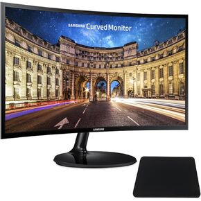Samsung 27 Ing Curved Computer Monitor ، LC27F390FHNXZA LED 60Hz Full HD 1080p Gaming Slim Design for Home & Office ، وسادة الماوس الأسود in Kuwait