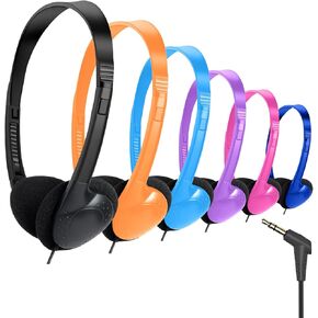 Bulk Class Set Headphones 30 Pack for Classroom Students Kids，Adjustable School Earphones On Ear with 3.5mm Jack for Teachers Children Toddler Boys Girls Teens Adult(GS857, Mixed) in Saudi Arabia