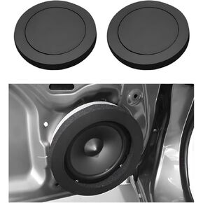2PCS 6.5" Car Foam Speaker Enhancer, Auto Door Soundproof Speaker Fast Rings Foam Baffles, Self Adhesive High Rebound Sponge Bass Blocker Kit Universal for Stereo Audio Speaker in Saudi Arabia