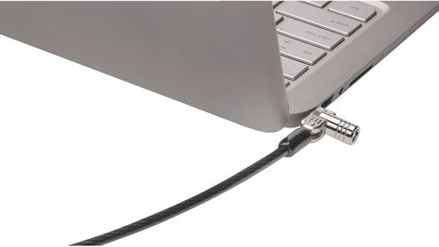 Kensington MicroSaver 2.0 Laptop Lock, Carbon Steel Cable 1.8m Long, Strong 10mm Diameter Locking Head with T-Bar Locking Mechanism, K65020EU in Saudi Arabia
