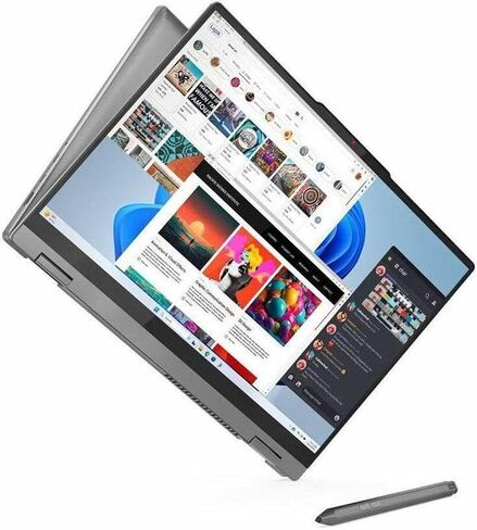 Lenovo IdeaPad 5 14" Touch Ryzen 7 2-in-1 Laptop, 14" FHD+ Touchscreen, AMD Ryzen 7 8845HS, 16GB RAM, 1TB SSD, FP Reader, Backlit KB, Stylus Pen, Wi-Fi 6, Win 11 Home in Saudi Arabia