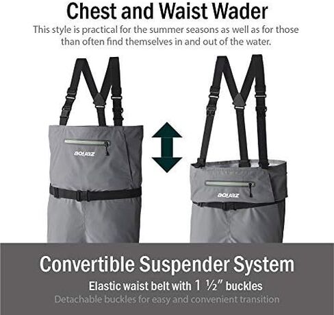 Aquaz Kenai Convertible Wader V05 - خفيفة الوزن التخزين القابل للتحويل الصيد القابل للتحويل in Saudi Arabia