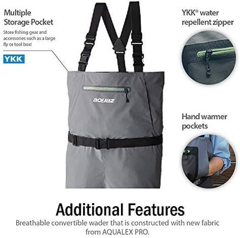 Aquaz Kenai Convertible Wader V05 - خفيفة الوزن التخزين القابل للتحويل الصيد القابل للتحويل in Saudi Arabia