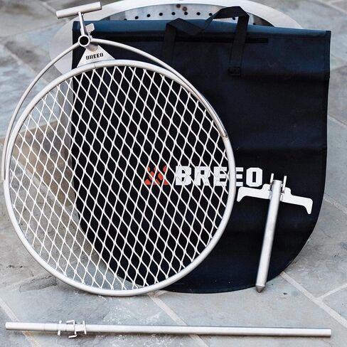 Breeo Grill Dome and Outpost Grill Bundle-Dome Dome Dome Felege Dome W/Prinive-In ، مجموعة ملحقات صينية ، مجموعة خارجية للطهي الحية-تناسب X/24 ، x/30 Series in Kuwait