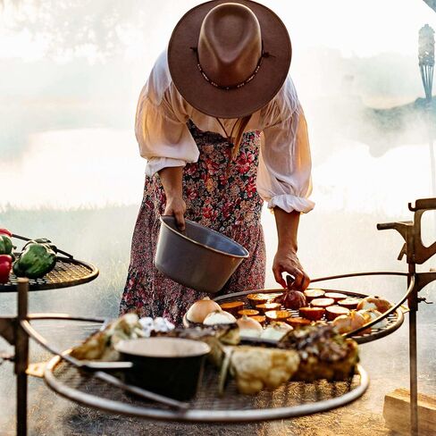 Breeo Grill Dome and Outpost Grill Bundle-Dome Dome Dome Felege Dome W/Prinive-In ، مجموعة ملحقات صينية ، مجموعة خارجية للطهي الحية-تناسب X/24 ، x/30 Series in Kuwait