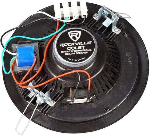 Rockville Commercial Restaurant Amp+(8) 5" Black Ceiling Speakers+Wall Control in Saudi Arabia